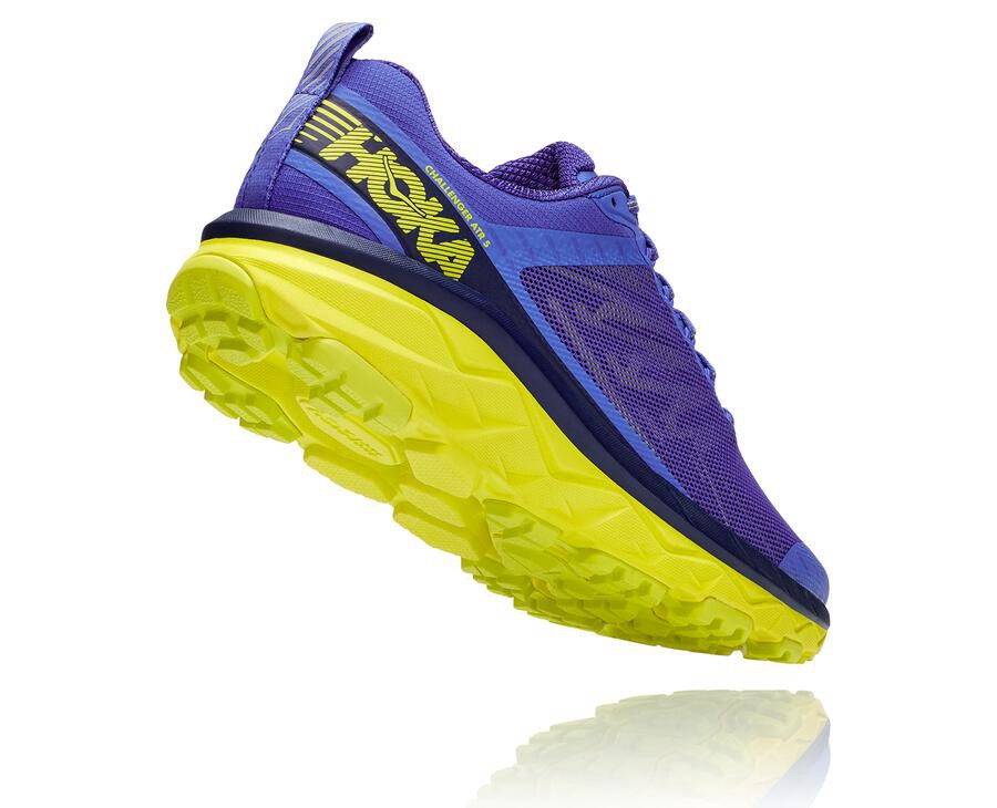 Hoka One One Trailsko Herre - Challenger Atr 5 - Blå/Grøn - 901532RZS